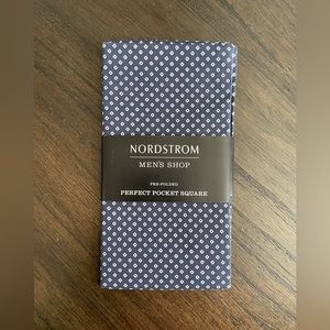 Nordstrom Perfect Pocket Square // Blue and White Diamond pattern